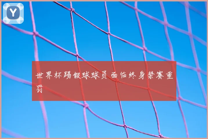 世界杯踢假球球员面临终身禁赛重罚