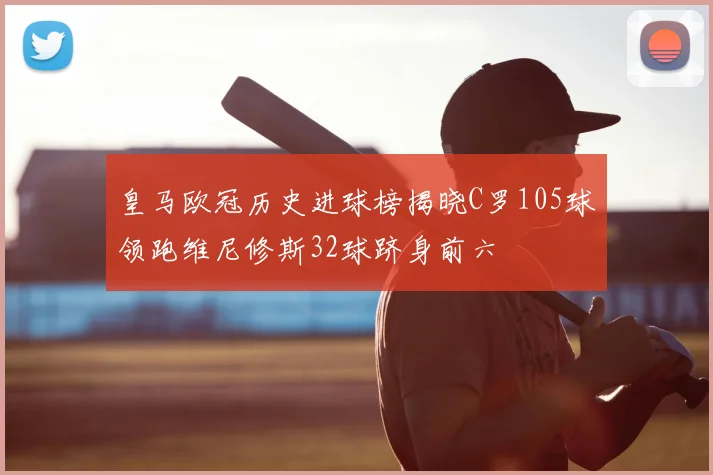 皇马欧冠历史进球榜揭晓C罗105球领跑维尼修斯32球跻身前六