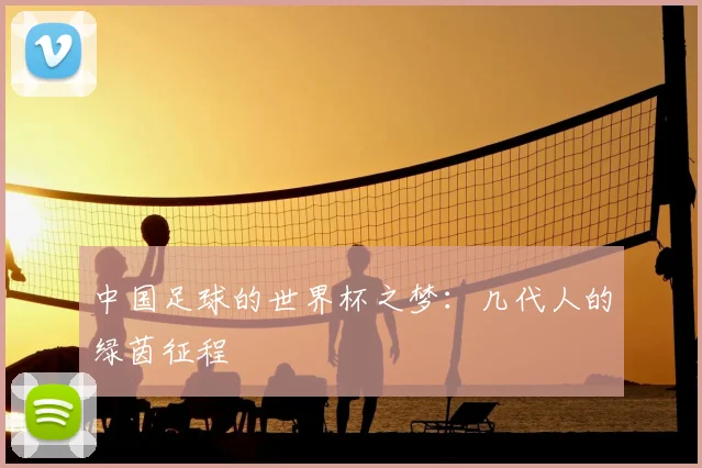 中国足球的世界杯之梦:几代人的绿茵征程